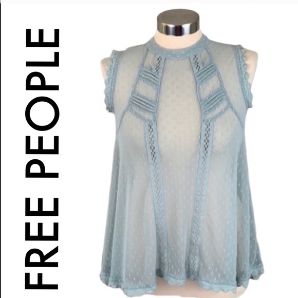 Free People Tops - 👑 FREE PEOPLE SHEER TOP 💯AUTHENTIC
